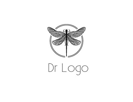 detailed dragonfly logo