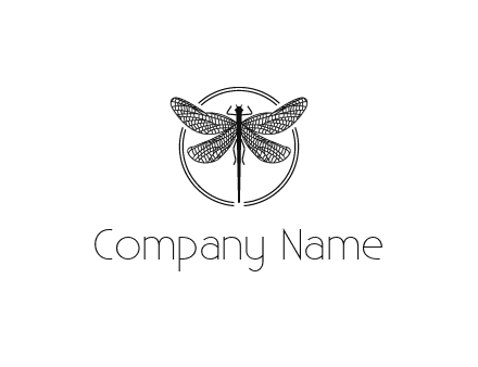 detailed dragonfly logo