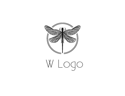 detailed dragonfly logo