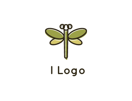 abstract dragonfly logo