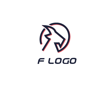 goat face outline logo