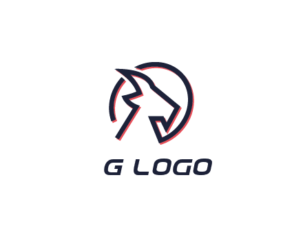 goat face outline logo