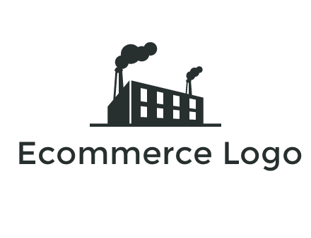 factory with smoke logo