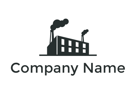 factory with smoke logo