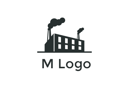 factory with smoke logo