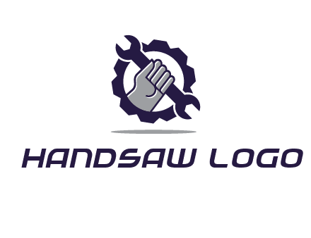 fist holding wrench with gear icon