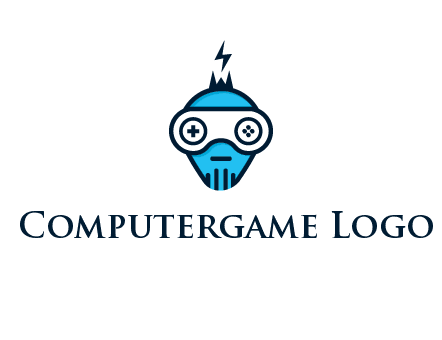 gaming robot face logo