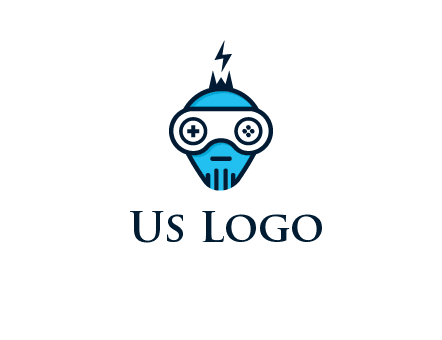 gaming robot face logo