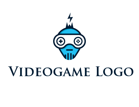 gaming robot face logo