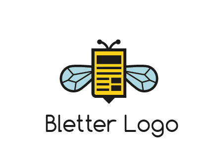 bee and page logo