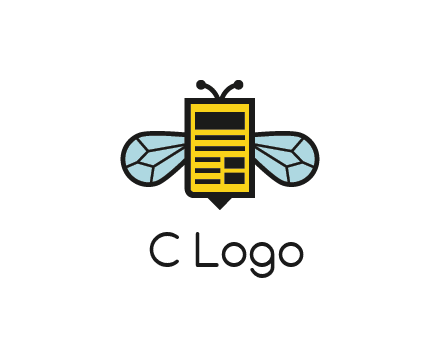 bee and page logo