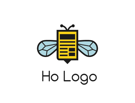 bee and page logo