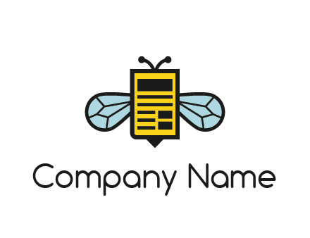 bee and page logo