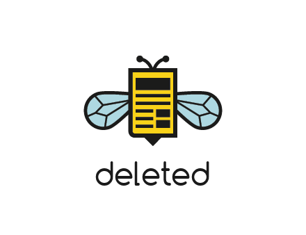 bee and page logo