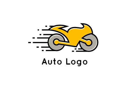 outline motorcycle logo