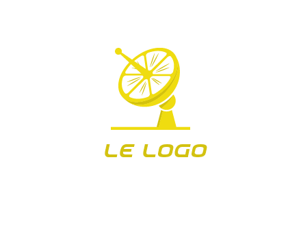 lemon satellite dish logo