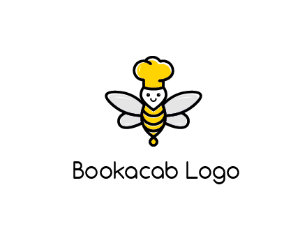 bee with chef hat logo