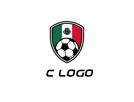 soccer inside mexico shield Logo