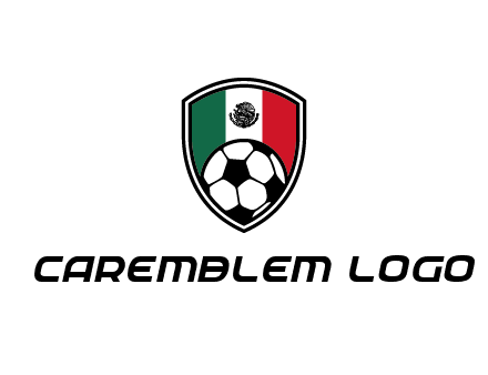 soccer inside mexico shield Logo