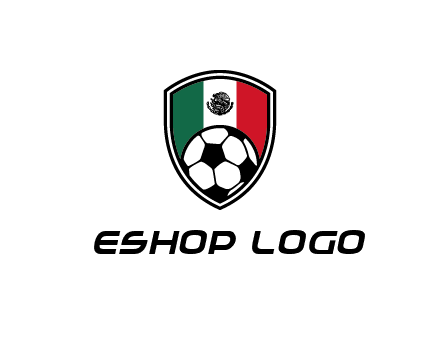 soccer inside mexico shield Logo