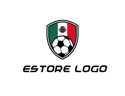 soccer inside mexico shield Logo