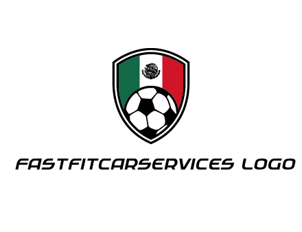 soccer inside mexico shield Logo