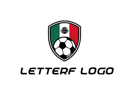 soccer inside mexico shield Logo