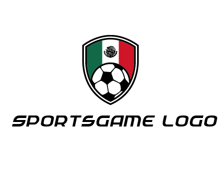 soccer inside mexico shield Logo