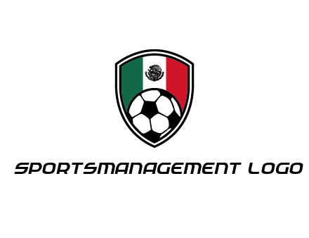 soccer inside mexico shield Logo