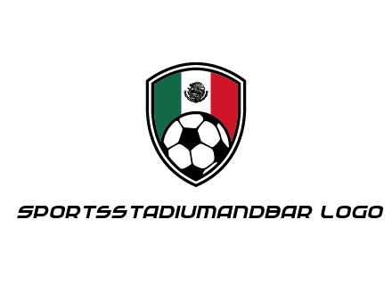 soccer inside mexico shield Logo