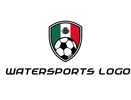 soccer inside mexico shield Logo