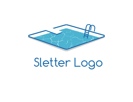 swimming pool logo