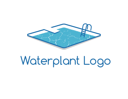 swimming pool logo