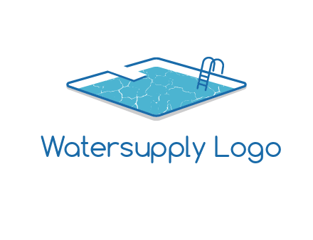 swimming pool logo