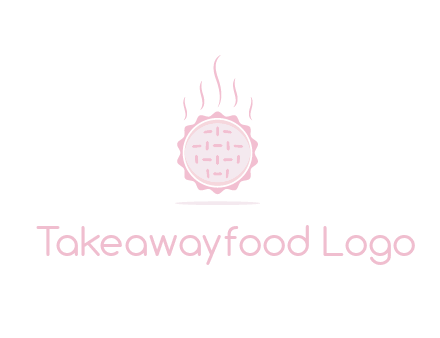 steaming pie bakery logo