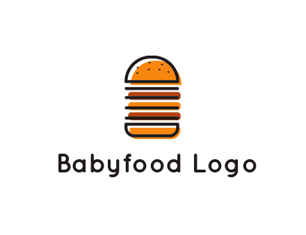 double decker burger logo