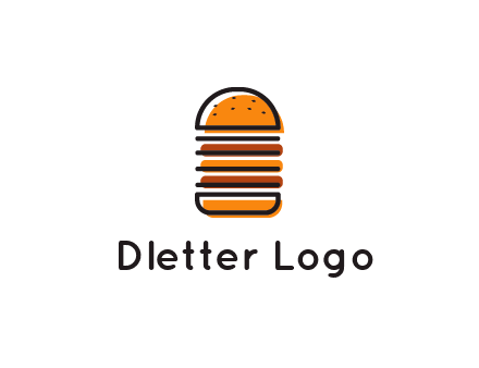 double decker burger logo