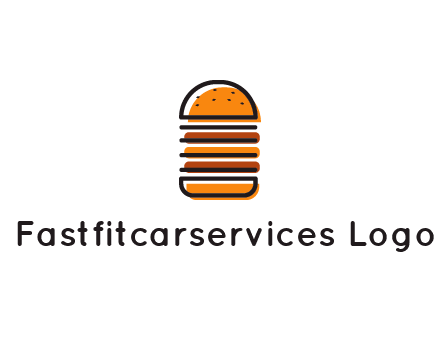 double decker burger logo