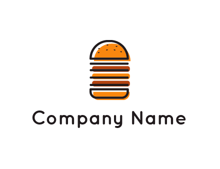 double decker burger logo