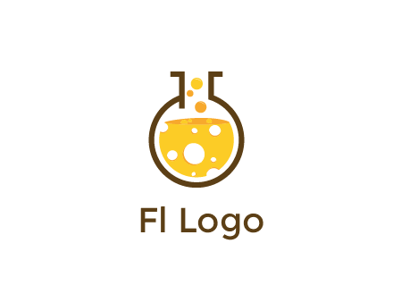 drink bubbling in flask logo