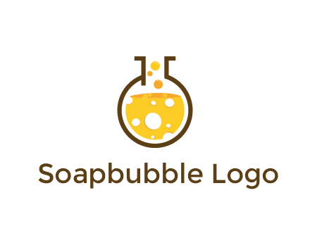 drink bubbling in flask logo