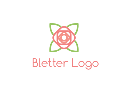 rose icon for a floral logo