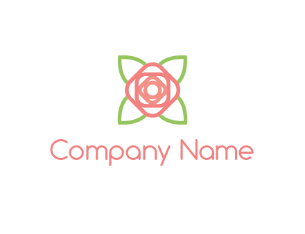 rose icon for a floral logo