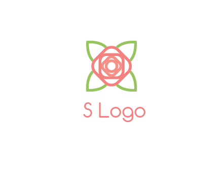 rose icon for a floral logo