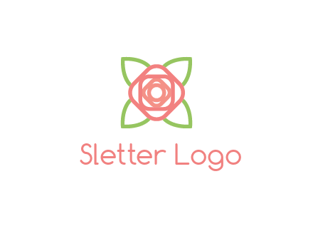 rose icon for a floral logo