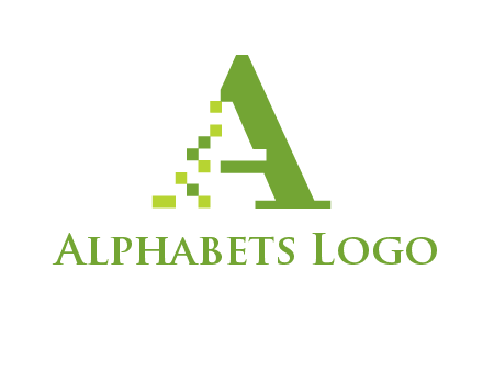 Digital letter A logo