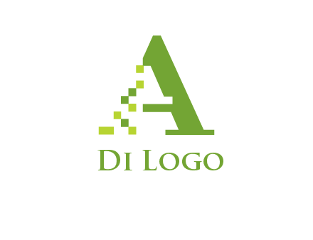 Digital letter A logo