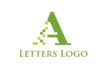 Digital letter A logo