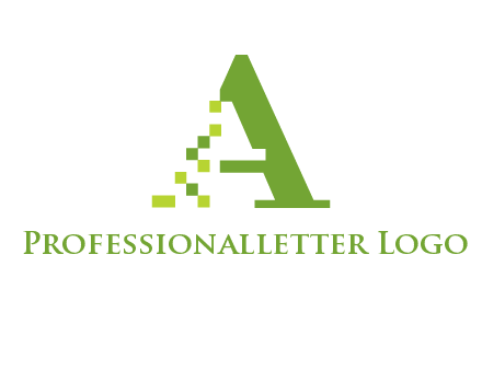 Digital letter A logo