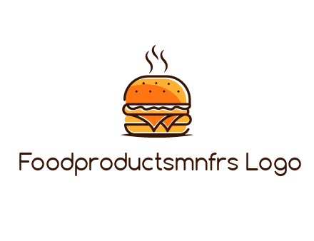 steaming burger logo